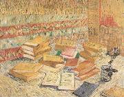 Vincent Van Gogh Still life with French Novels and a Rose (nn04) painting